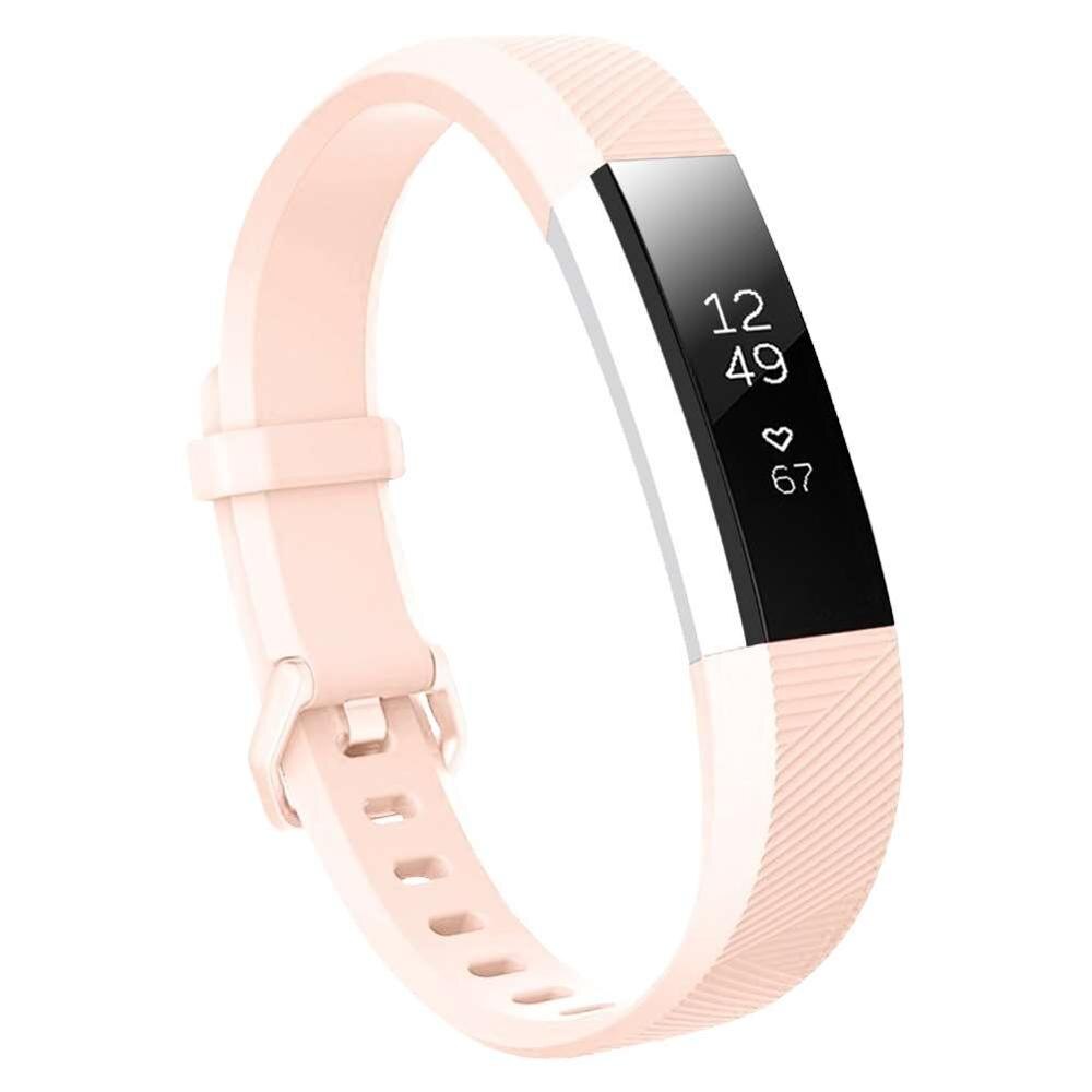 Baaletc For Fitbit Alta HR/Alta Silicone Watchband Replacement Wrist Band Silicon Strap Clasp Smart Wristband Watch For Fitbit: Pink / S
