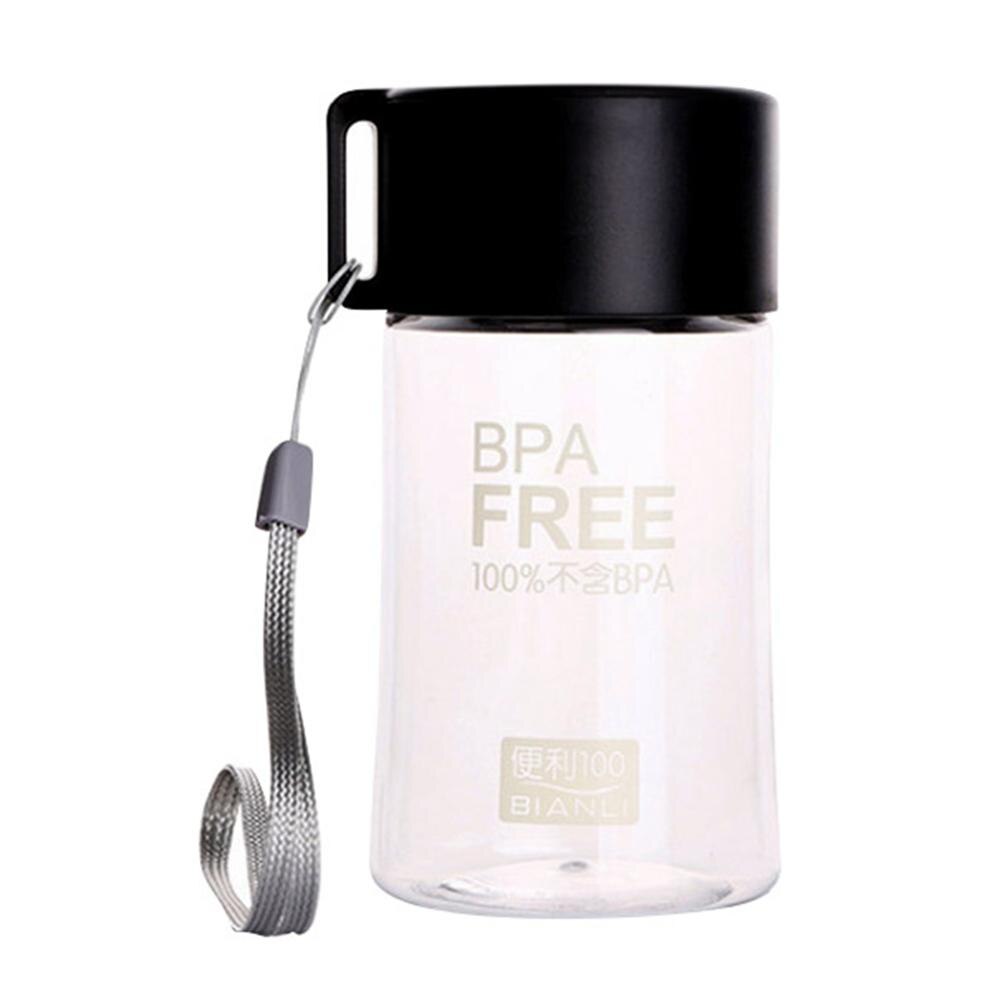 Unique Mini Water Bottle Leakproof Cute Transparent Small Water Bottle With Rope For Students: B