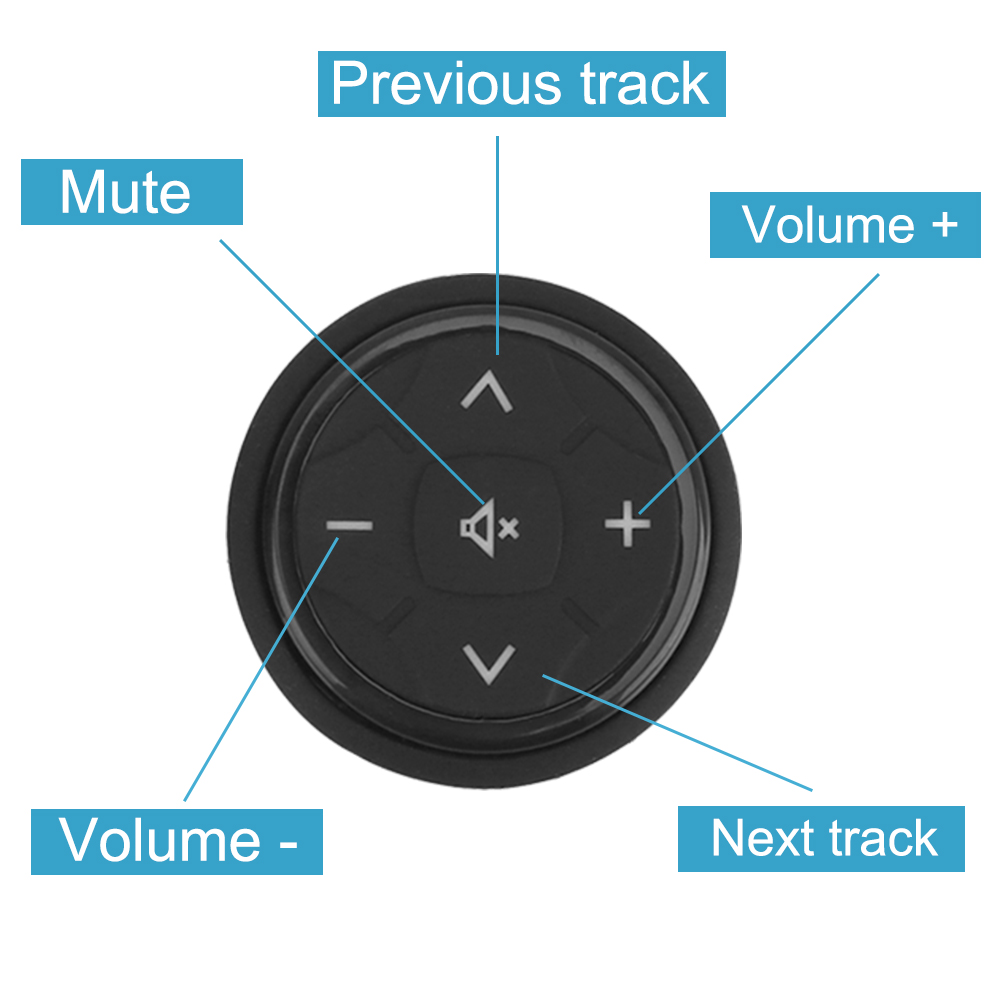 Controller per volante per auto senza fili accessori per auto pulsanti per telecomando Radio di navigazione GPS musicale