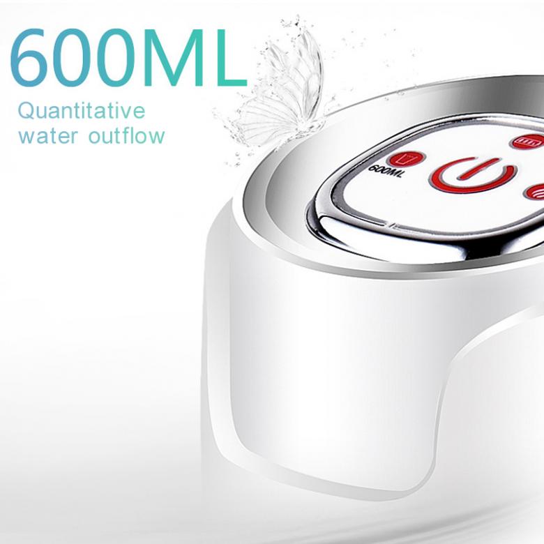 Dubbelläge bärbar touch-tone trådlös uppladdningsbar elektrisk intelligent vattenpump med usb-kabel