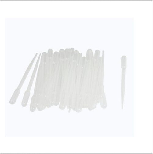 Safe Plastic Eye Dropper Transfer Graduated Pipettes 100PCS/Lot 3ML Transparent Pipettes Disposable School Office Supplies