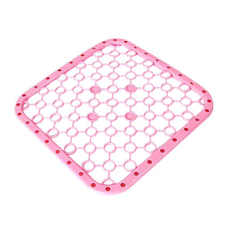 Plast diskbänkskydd tömningsmatta lyxig halkskrapa: Rosa