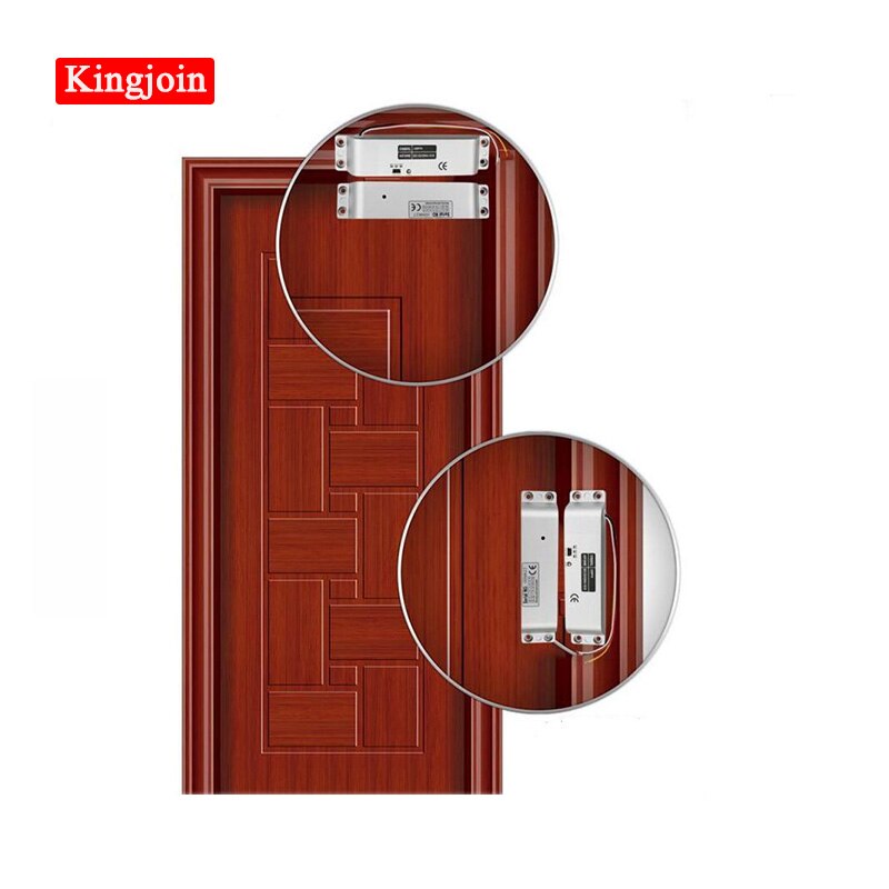 4 wire Wooden door Electric Bolt Door Lock DC 12V Magnetic Induction/Surface Mount Shear Lock 2,000lbs holding force