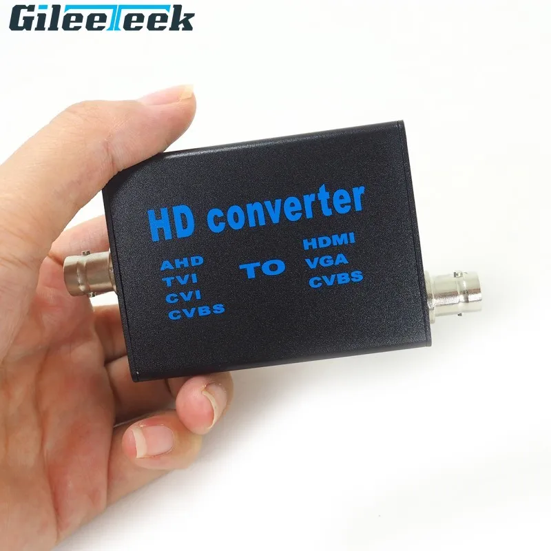 Ahd til hdmi signalomformer vga hdmi 720p 960p 1080p ahd tvi cvi cvbs signal 4- i -1 videokonverterstøtte til bnc-kabel
