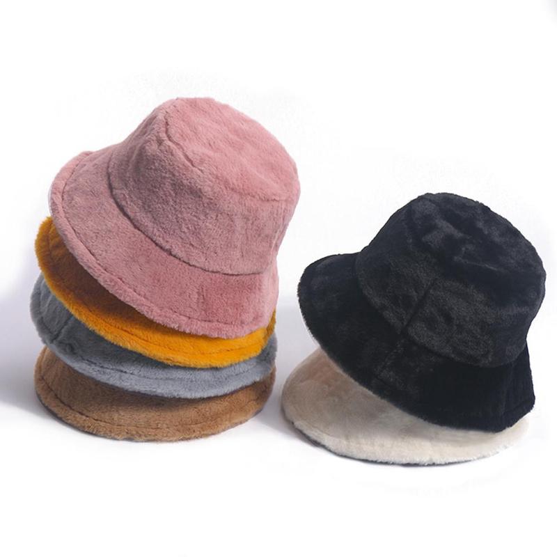 Appa Bucket Hat Hip Hop Lamb Wool Gorros Fishing Cap Fur Bucket Hat Plaid Panama Winter Warm Arrow Symbol Print Appa Bucket Hat