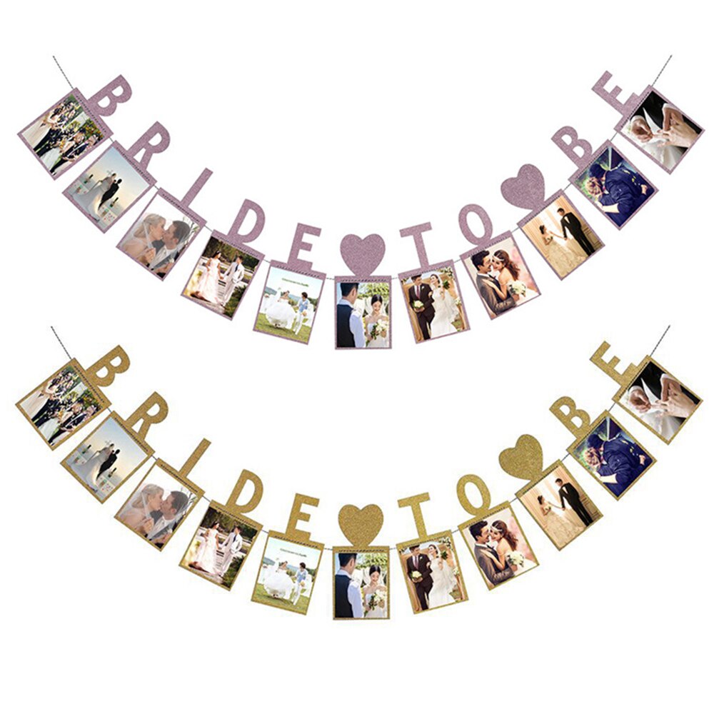 Bride To Be Photo Banner Bride Bunting For Wedding Decoration And Bridal Shower Party Supply