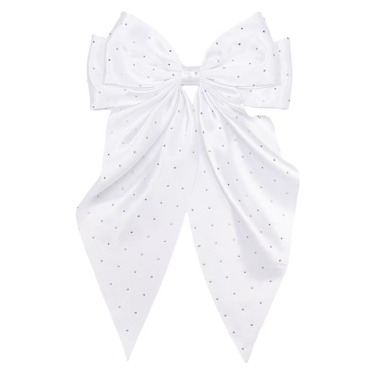 Horquilla con lazo para niña, pasador de cinta de gasa, accesorios para el cabello a la , tocado con Clip de primavera para mujer con lazo en la espalda: Morado