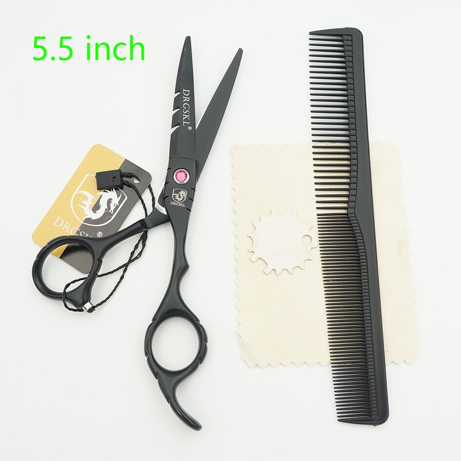 DEGSKL hair cut schaar 5.5 inch professionele kapper kappers schaar salon haar dunner schaar: black cut