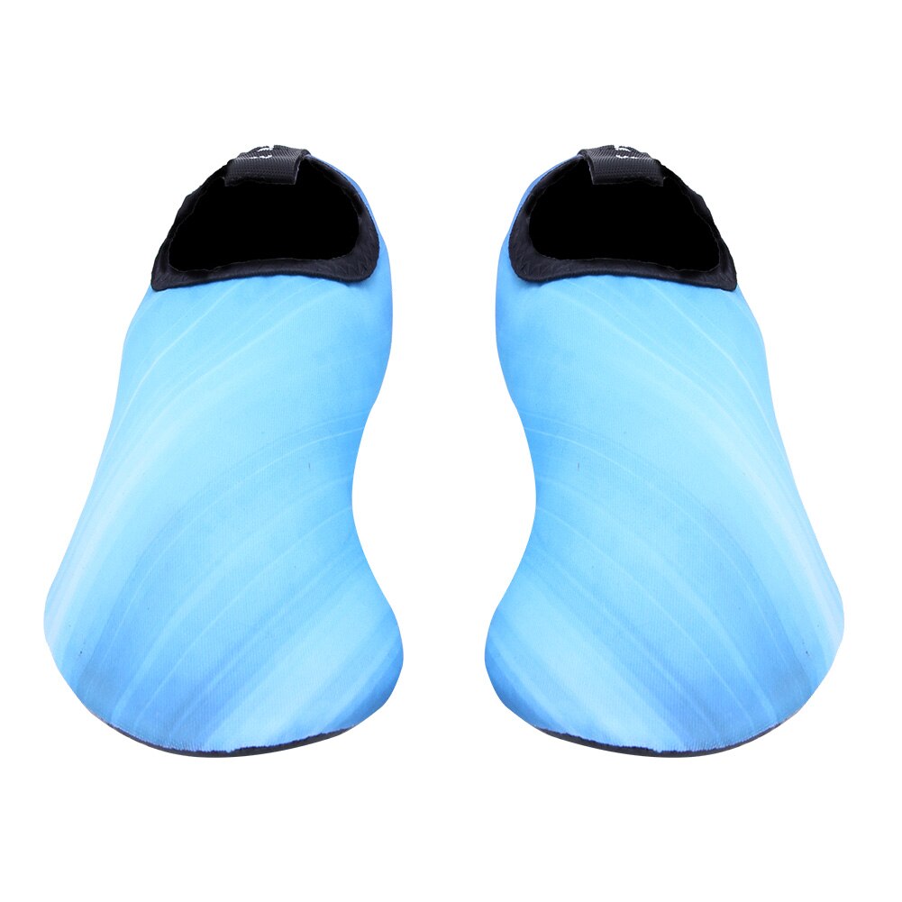 Elastisch zacht materiaal 1 paar dames blotevoeten waterschoenen ademende duiksokken voor waterschoenen strand antislip zwemmen aan zee: Gradiënt blauw / 44-45