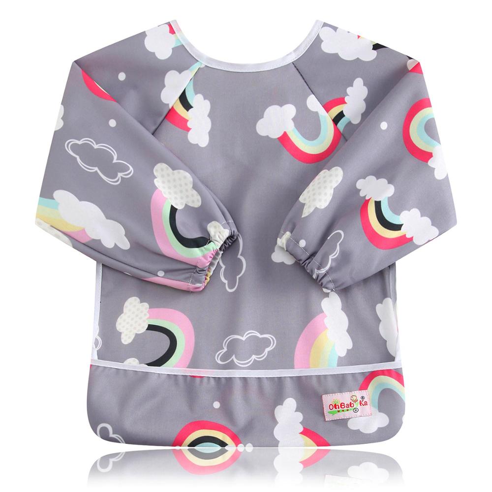 Slabbetjes Leuke Cartoon Slabbers Waterdichte Baby Eten Schilderij Tekening Slabbetjes & Burp met Pocket Baberos Impermeables Baby Slabber: ZY42