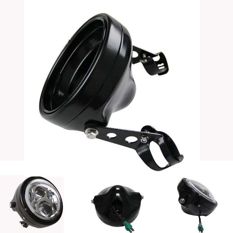7 Inch Headlight For Harley Motorcycle 7Inch Round DRL Turn Signal Halo LED Headlamp: 7 inch housing
