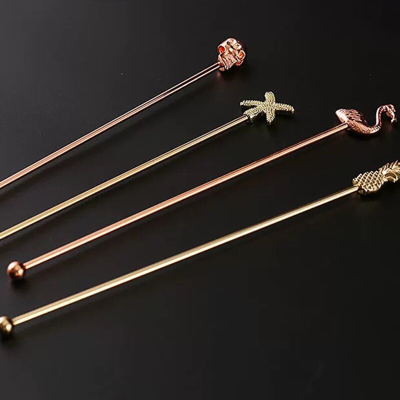 Bar Soul Stirrer 304 Stainless Steel Cocktail Coffee Juice Milk Drinkware Stirring Rod Mixing Spoon Bar Tools