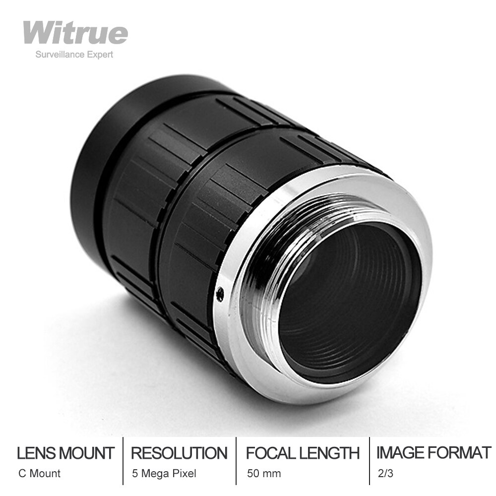 5 Mega Pixel HD 50mm LENS C Mount F1.8 Industrial lens Manual Iris CCTV Lens For Security Camera