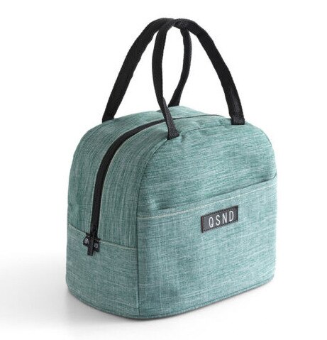 Sac à déjeuner Portable nouvelle boîte à déjeuner isotherme thermique sac à main Bento poche dîner conteneur école sacs de stockage de nourriture: green