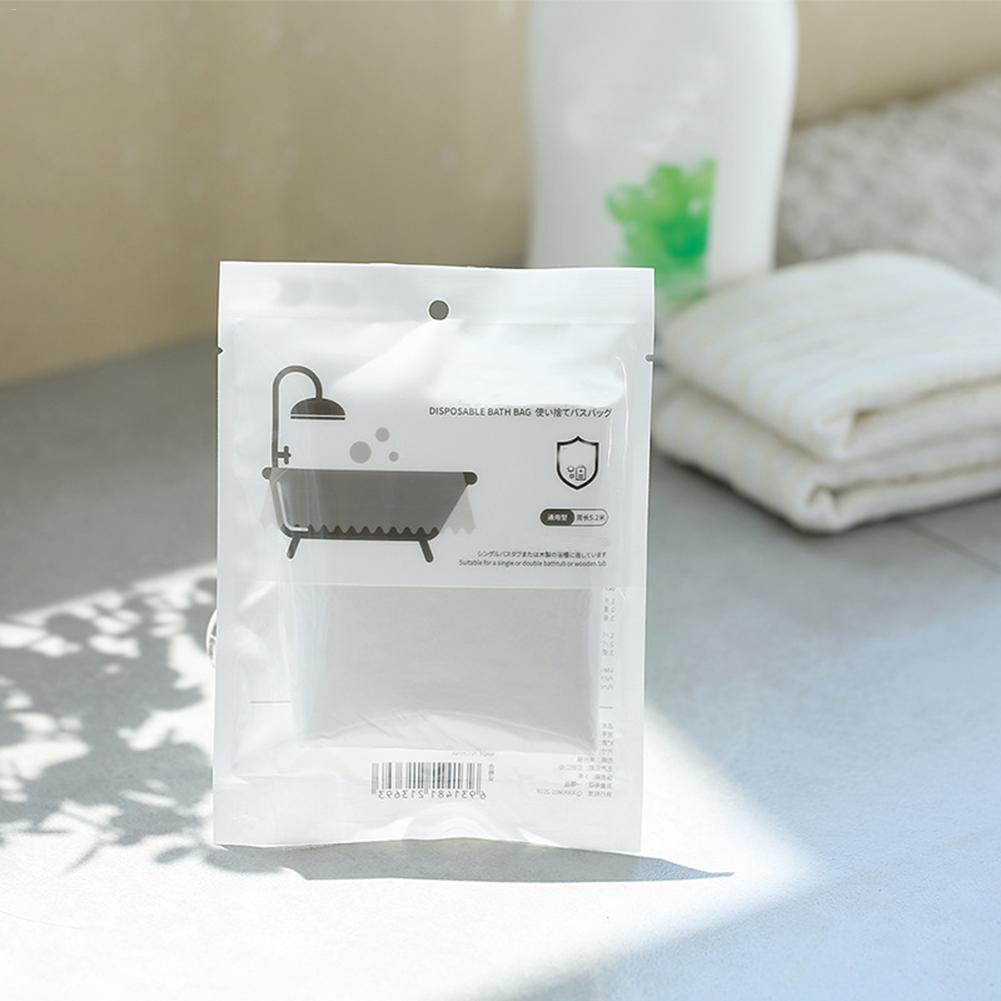 Large Disposable Travel Bathtub Cover Folding Inflatable Adults Bath Tub Bag Baby Swimming Plastic Bag Baby Bath Tub Cover Hotel