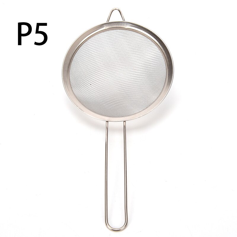 Coladores tamiz de harina, herramientas de cocina DIY, colador de aceite de malla fina de alambre de acero inoxidable, , 7 tamaños: 13.5cm