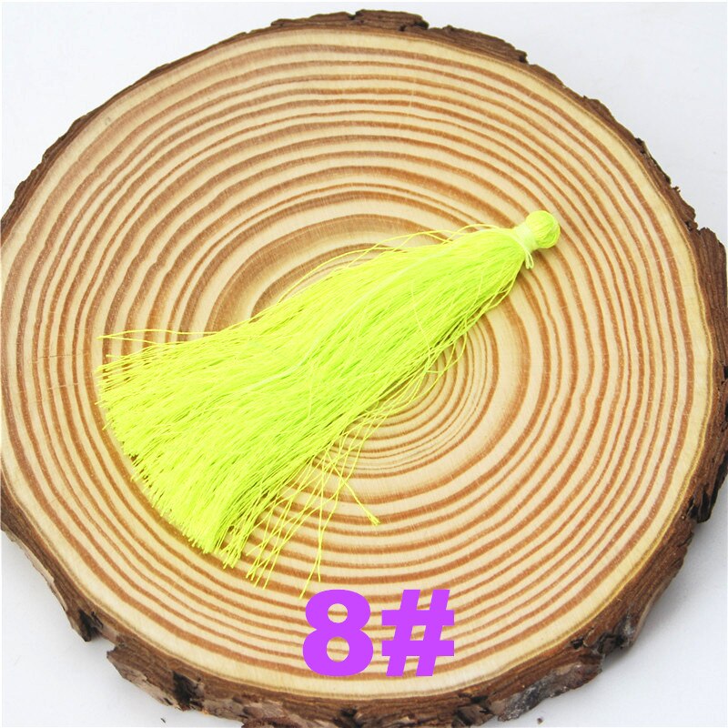 Rayon Silk Tassels DIY 50pcs 95mm Embellish Handmade Jewelry Findings Supplies For Curtain Earrings Accessories Fringe LS011: 8