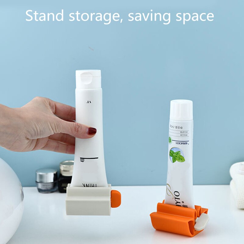 1pc multifunctionele tandpasta dispensers, gezichtsreiniger knijpers, rollende tandpasta knijpertubes, badkameraccessoires