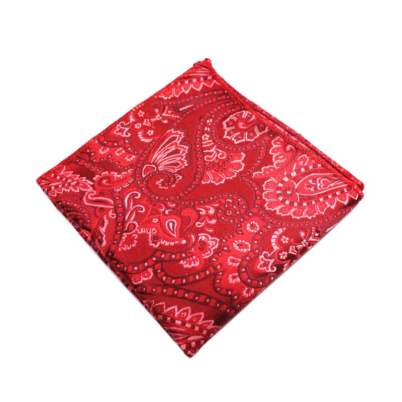 Mouchoir en soie Plaid tissé motif Paisley Hanky pour hommes, pochettes carrées, idéal pour les affaires, mariage