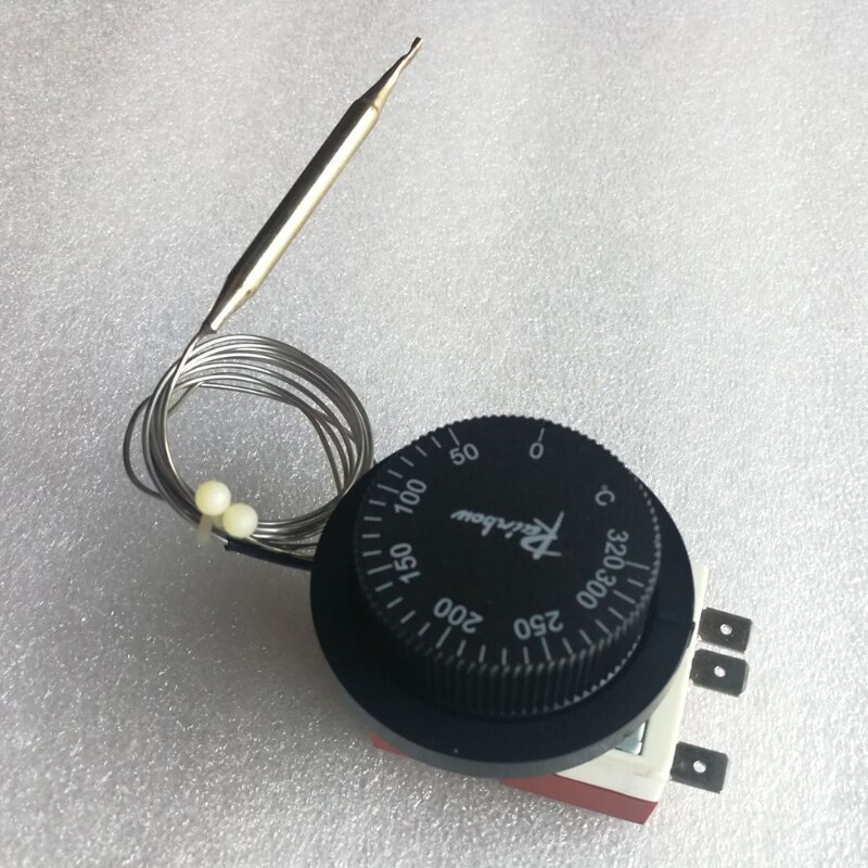 0-320℃ Rainbow TS-120SR Capillary Thermostat 3 pin Tempering Switch Adjustable Temperature 3-feet Temperature Controller L69D
