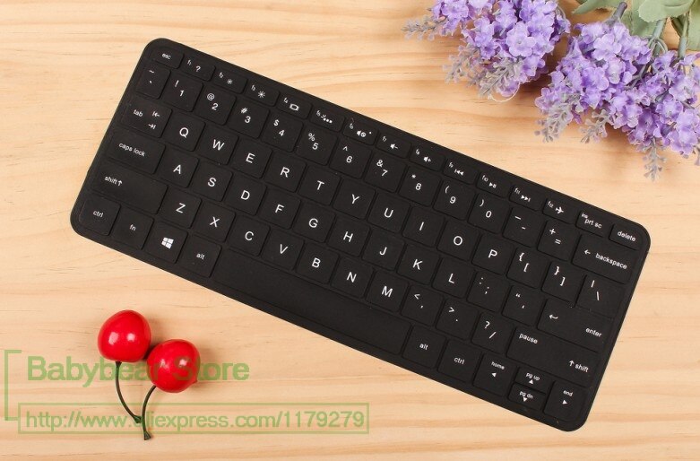 Silikon Tastatur Schutz Film Cover Skin Protector Für Hp X360 Spectre 13-4104la 13-4103dx 13-D023Tu/D024Tu 13,3 Zoll: allblack