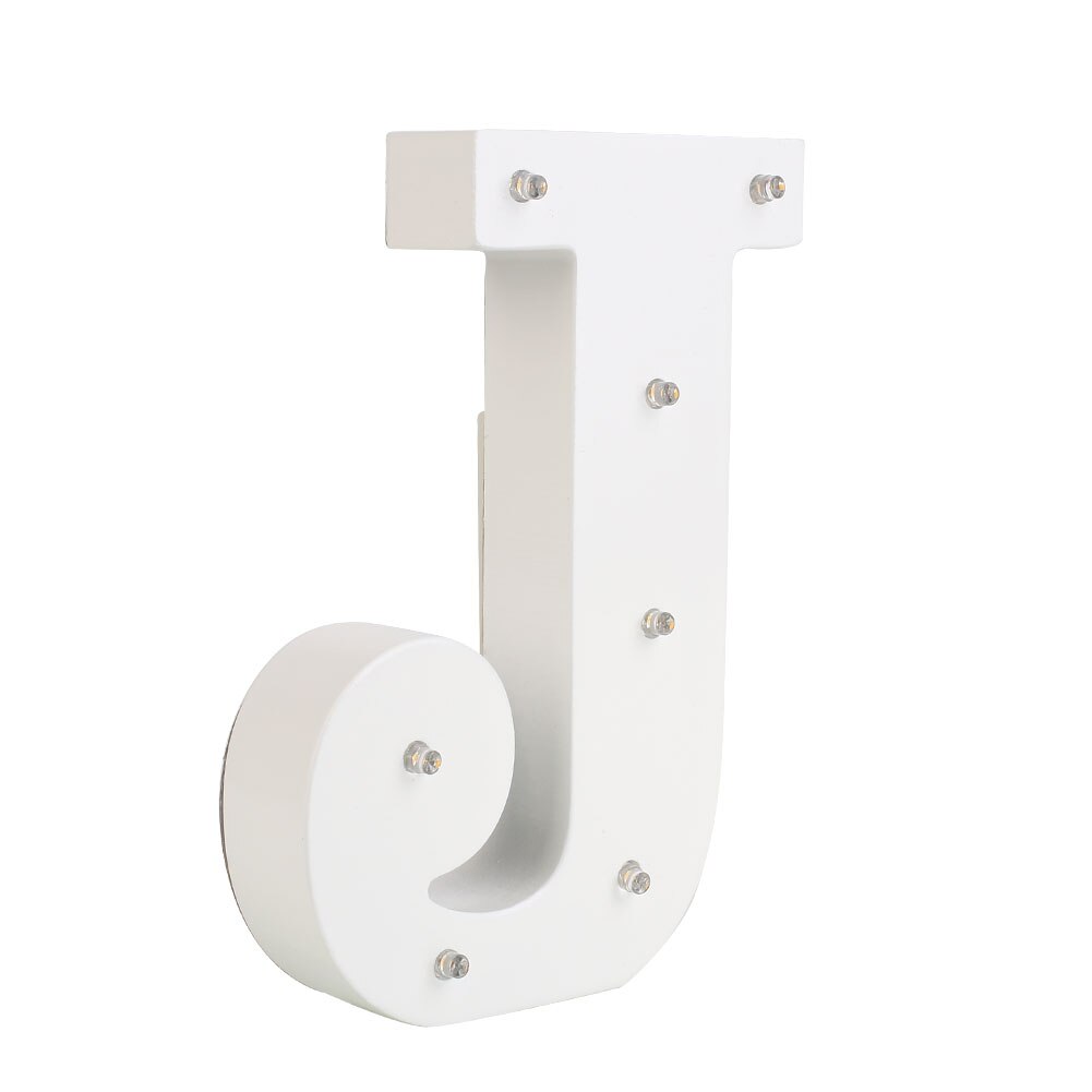 26 lumière veilleuse Alphabet lettres veilleuse lettre lampe LED: J