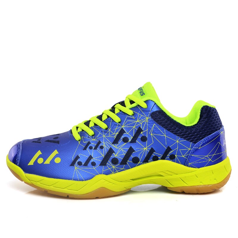 Herrebane squash badminton tennissko indendørs udendørs atletisk volleyball sport joggingsko kvinder sneakers fitnesscenter: Blå / 5.5