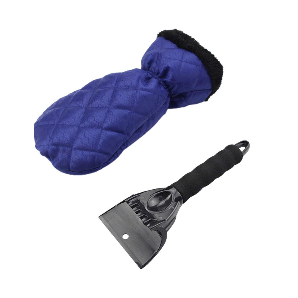 Ice Scraper Mitt 2 In 1 Winter Warm Gloves Snow Shovel Snow Brush Car Windshield Snow Scraper For Remove Snow/Frost/Ice
