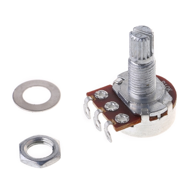 Potentiomètre B10K pour guitare électrique, Pot cannelé, effet basse
