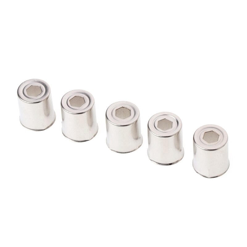 13 Mm Diameter Stalen Cap Magnetron Vervanging Ronde Gat Magnetron Silver Tone 14.5 Mm Diameter 5 Stks/set