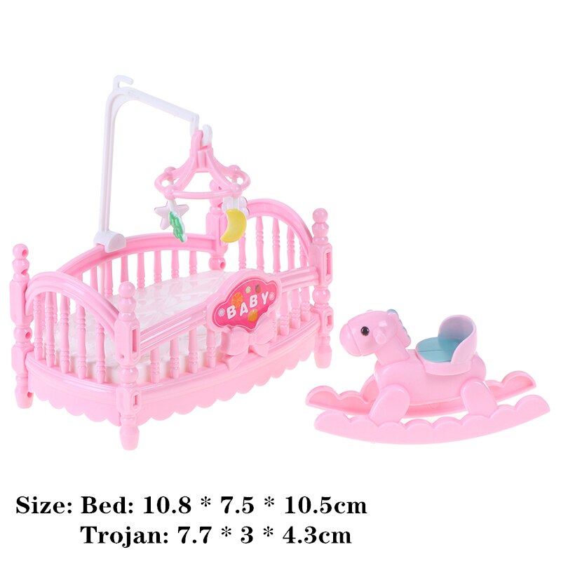 Nuovi Arrivi 1/12 Bilancia Dollhouse Mobili In Miniatura Da Letto Floreale Pastorale di Stile Classico Giochi di imitazione mobili Giocattolo Del Capretto Per Il bambino: K