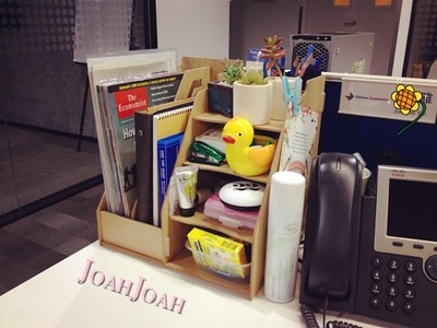 DIY desk accessories solid organizer multi-function magazine organizer file tray bookends holder document office organizer