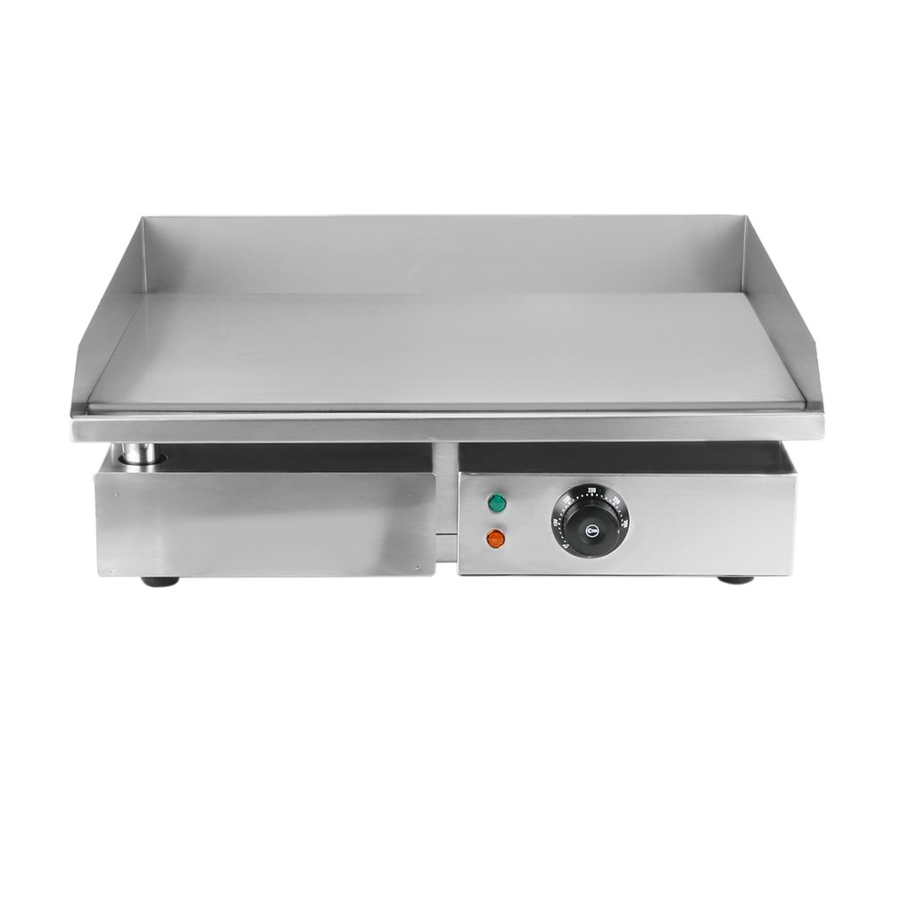 Commercial Electric Grill 1500W Electric Food Oven Stainless Steel Restaurant BBQ Grill Desktop Steak Machine US Plug