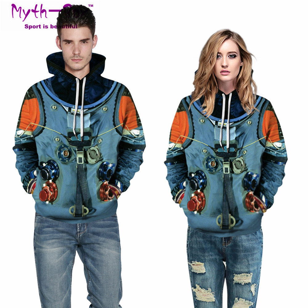 Vrouwen/Mannen Hooded Truien Unisex Sport Hoodies Spacesuit 3D Print S-5XL Running Sweatshirts Losse Fitness Sportwear Hip Hop Tops