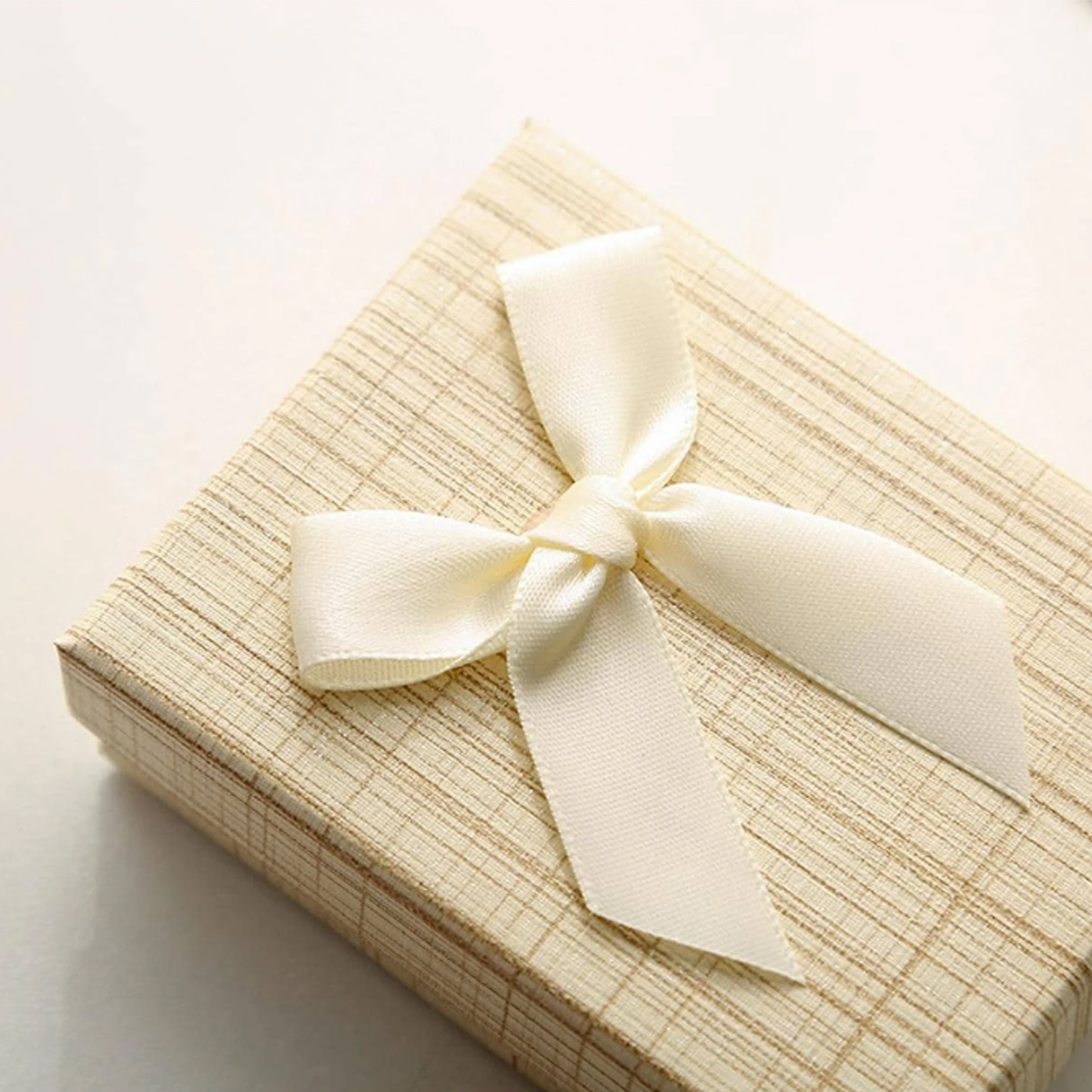1 PC Plaid Pattern Bow Decor Jewelry Box For Women For Jewelry Packaging