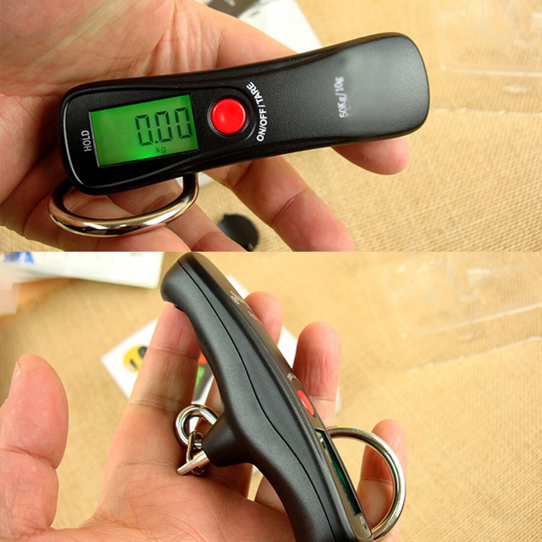 Hand Held Belt Scale LCD Digital hanging Scale For Travel Suitcase Luggage Hanging Scales Weighing Balance Electronic