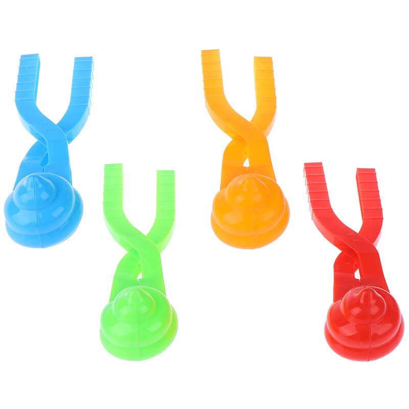 1pc leuke cartoon eendvormige sneeuwbal maker clip kinderen buiten winter sneeuw zand mal gereedschap willekeurige kleur