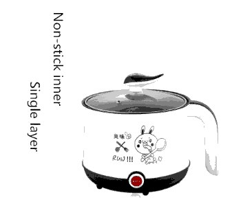 220v mini bærbar elektrisk kogegrydemaskine enkelt/dobbelt lag tilgængelig 3 farve tilgængelig pot multi komfur: 1