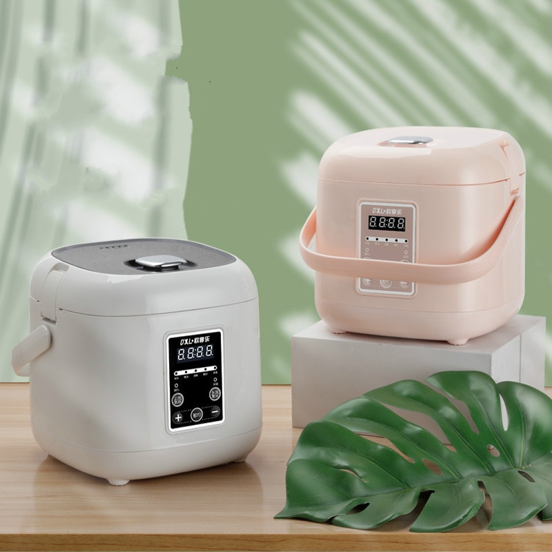 1.5L Mini Electric Rice Cooker Heating Food Multifunction Meal Cooking Pot 1-3 People Lunch Box EU US Plug