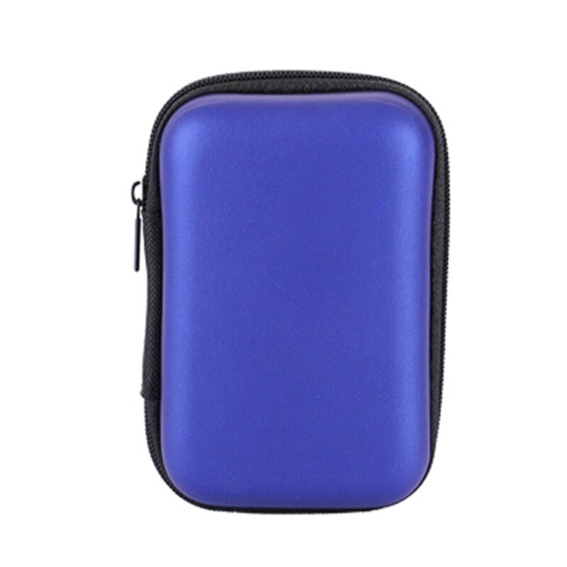 Travel Accessories Bag Data Cable Digital Storage Package Electronic Accessories Digital Gadget Devices Portable Headset Bag: Deep Blue