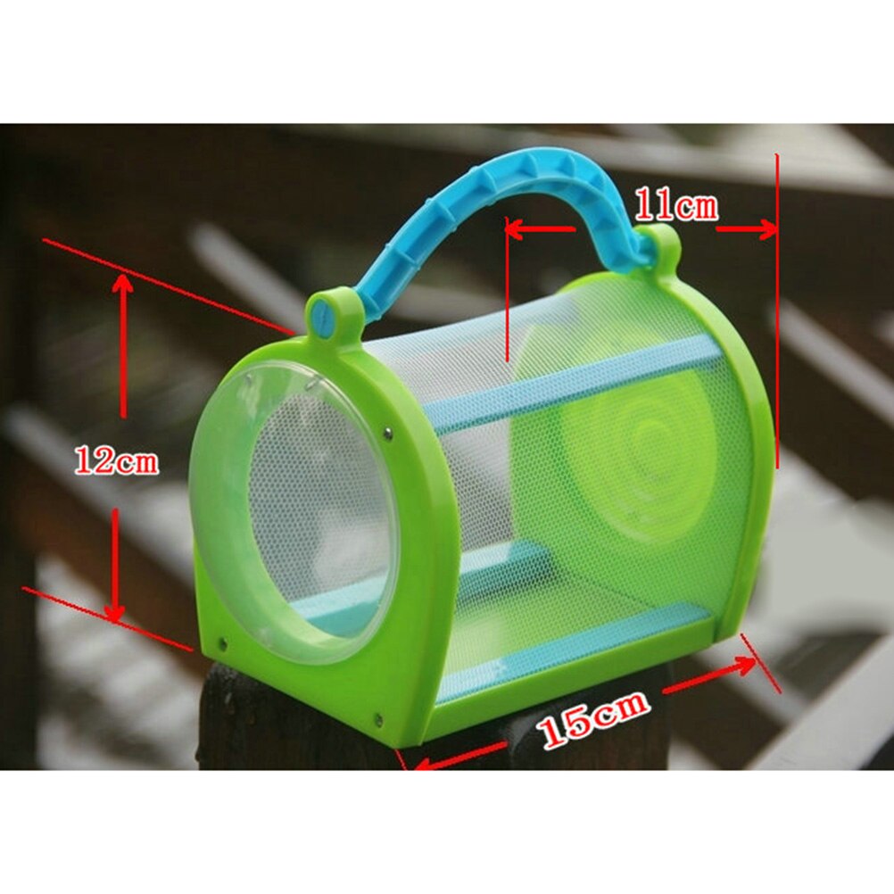 Kinderen Draagbare Plastic Insect Kooi Reptielen Living Doos Voeden Observatie Experiment Container
