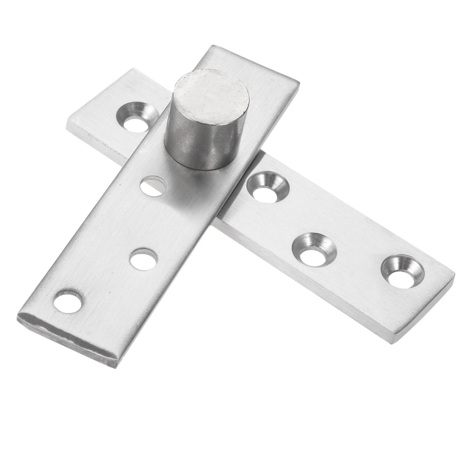 1Set 360 Degree Rotation Axis 100mm Stainless Steel Up and Down Doors Rotating Hinges Location Shaft Hidden Pivot Hinge Hardware