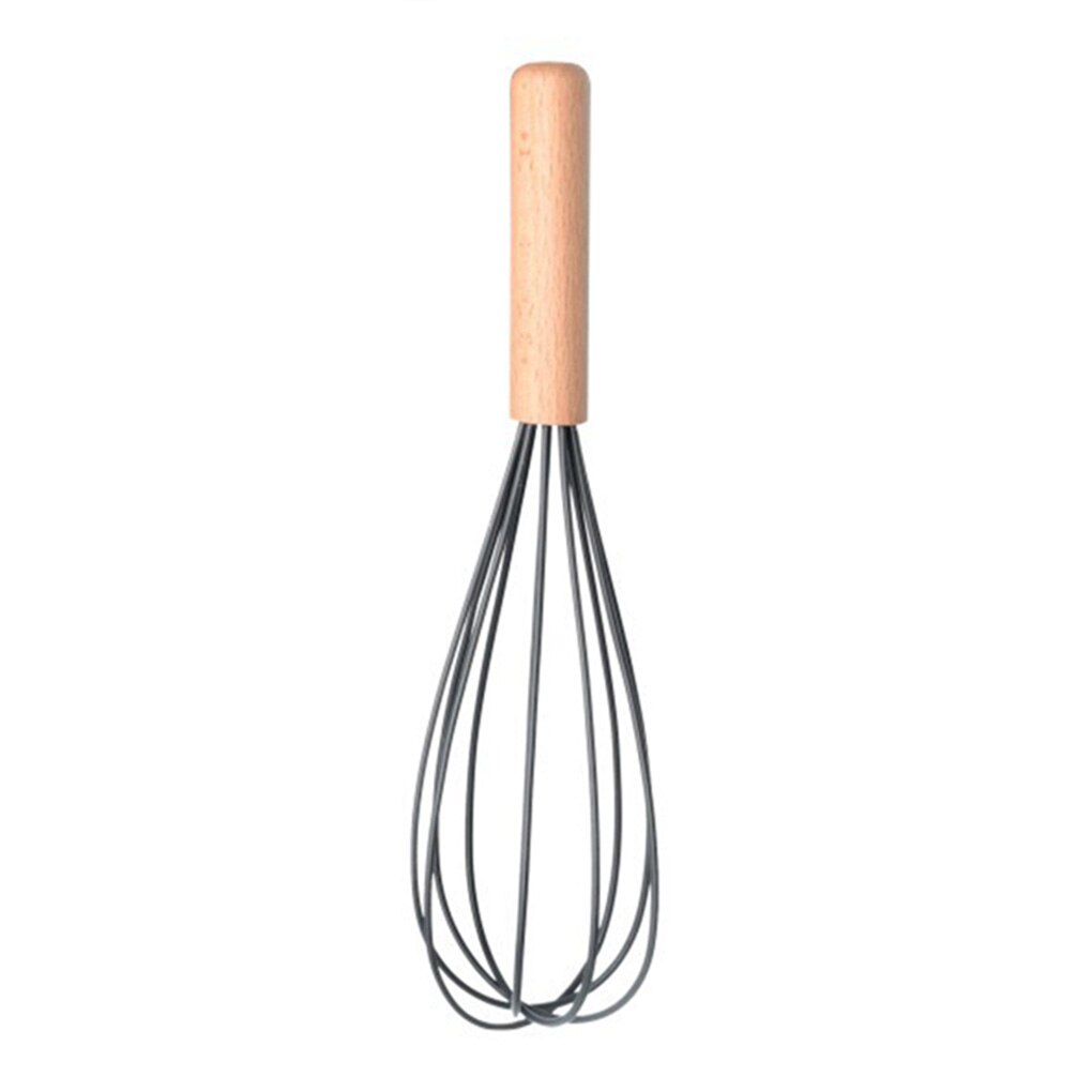 FenKicyen Cool Kitchenware Sets Heat Resistant Wooden Handle Spatula Soup Spoon Skimmer Egg Beater Brush Non-Stick Cooking Set: NO.9