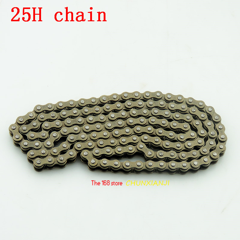 25H chain with Spare Master Link 47cc 49cc 2 Stroke Engine ATV Quad Go Kart Dirt Pocket Mini Motor Bike Motorcycle section 144