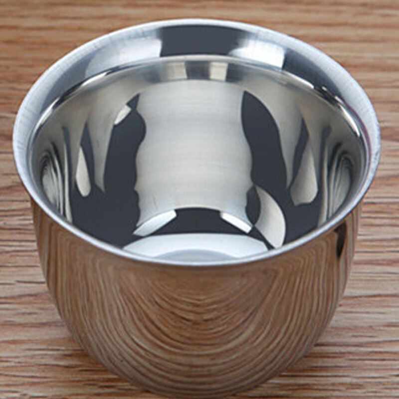 Taza de café de acero inoxidable de doble pared, vaso portátil de viaje, jarra de café, leche, té, tazas de agua para oficina, 80ml/160ml, 2 piezas