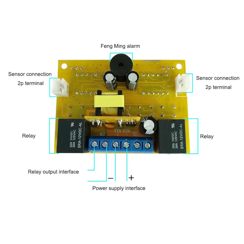 Computer Digital Display Intelligent Dual - Temperature Thermostat Dual Temperature Adjustable Temperature Controller