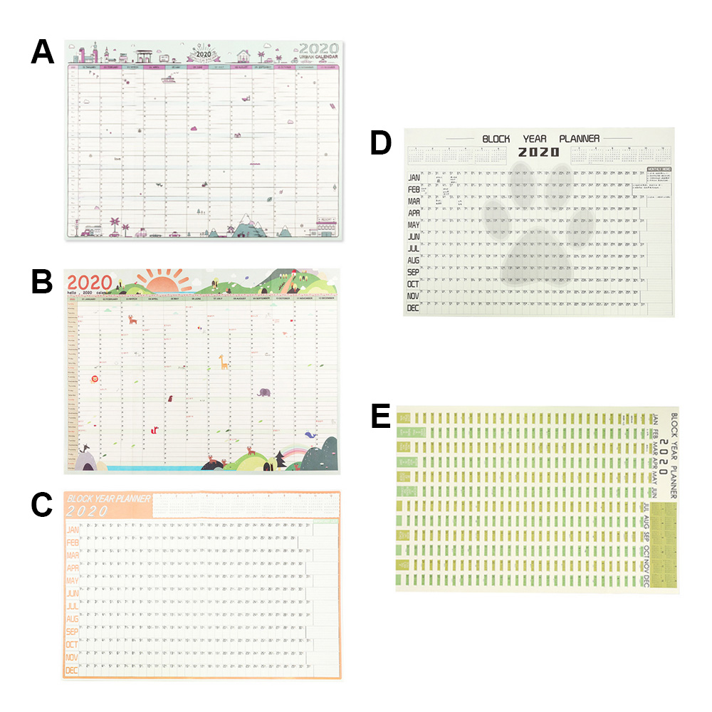 Muur Planner Grote Blok Jaar Planner Dagelijkse Plan Papier Kalender Poster Voor Kantoor School Thuis Leveringen