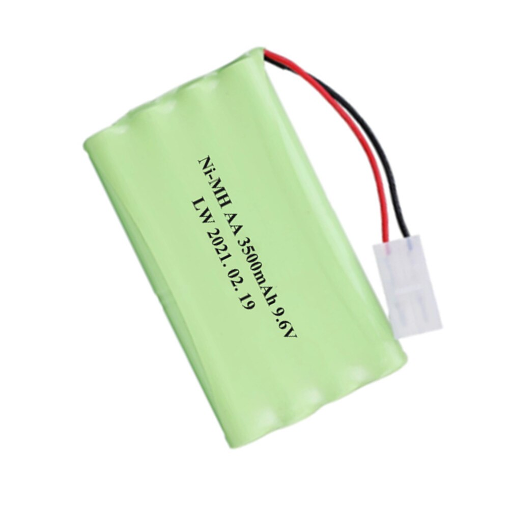 9.6V 3500Mah Ni-Mh Batterij Voor Rc Speelgoed Auto Tanks Treinen Robot Boot Gun Gereedschap 9.6V 3000Mah mimh Batterij Oplader 5in1 Kabel Set