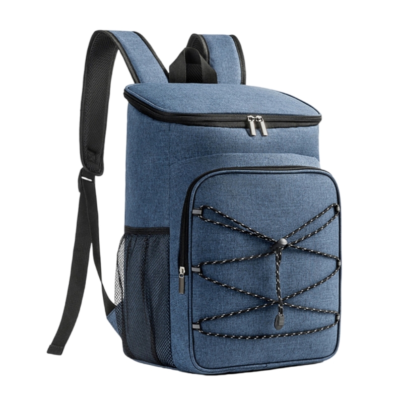 652F Auslaufsichere, weiche Kühltasche, Lebensmittel-Lieferrucksack für Camping, Picknicks und den täglichen Gebrauch: Beige