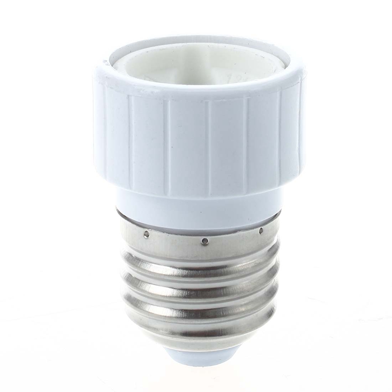 8X E27 To GU10 LED Light Socket Adapter Socket Adapter Lamp Bulb Converter White